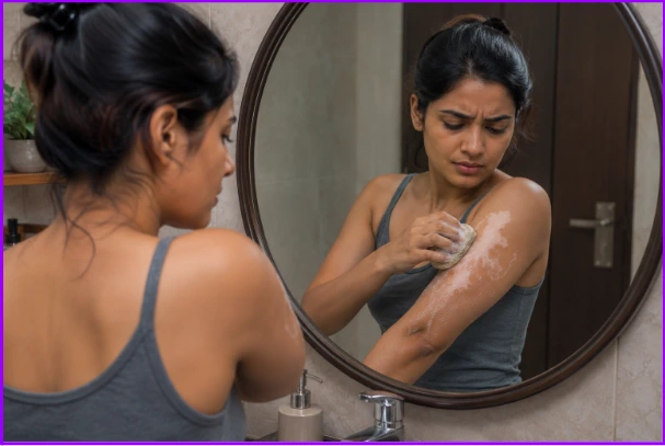 Scrubbing, Rubbing, or Irritating the Patches